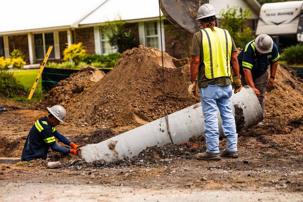 Drainage & Utilities - Platinum Paving & Concrete Platinum Paving installs new drainage lines
