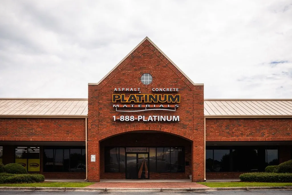 Platinum Paving's exterior office