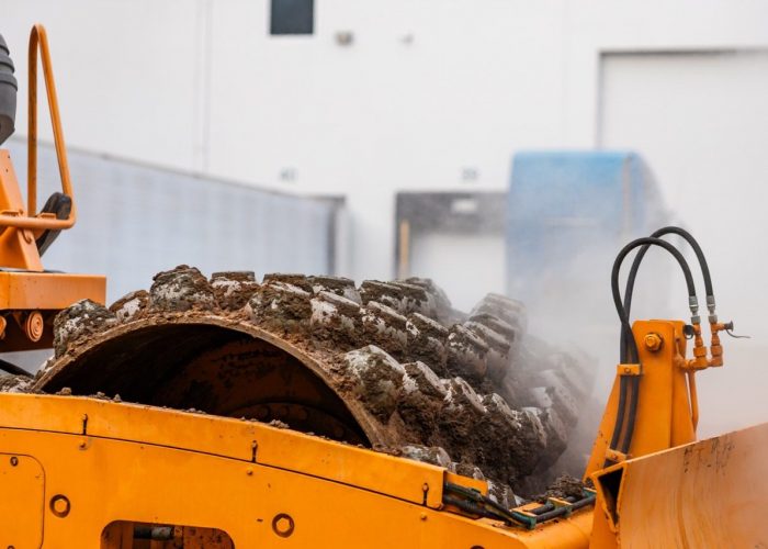 Platinum Paving's asphalt reclamation machine